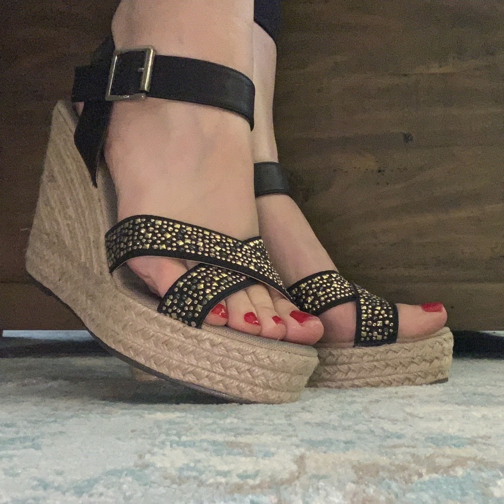 Corkys Crisscross Wedge Sandal